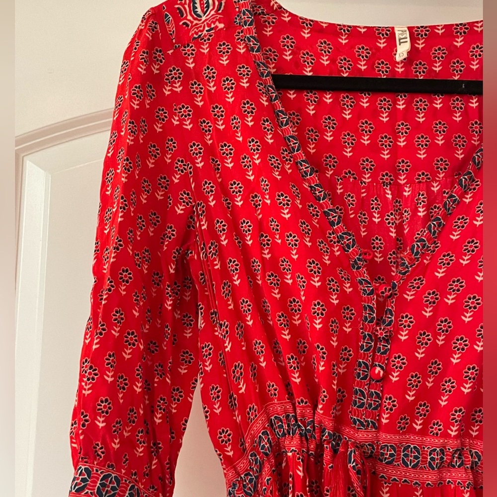 Spell gypsy hi low maxi dress. Red. Size X.